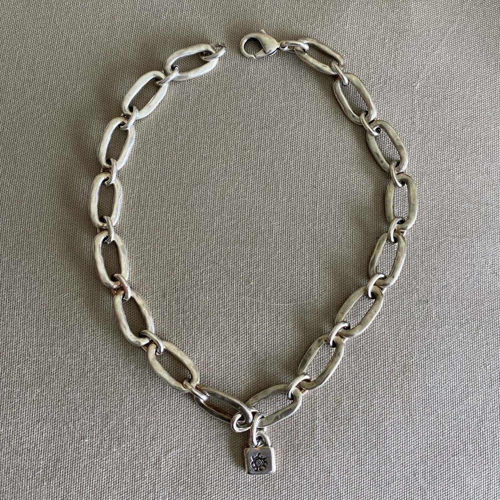 Vintage Uno de 50 Alien Silver Necklace , 17” - Gently Used